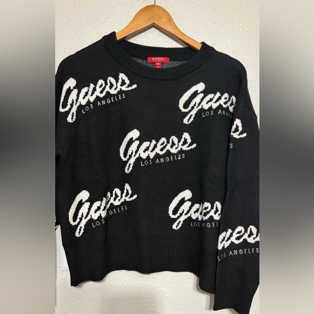 GUESS Black and White Women's Sweater